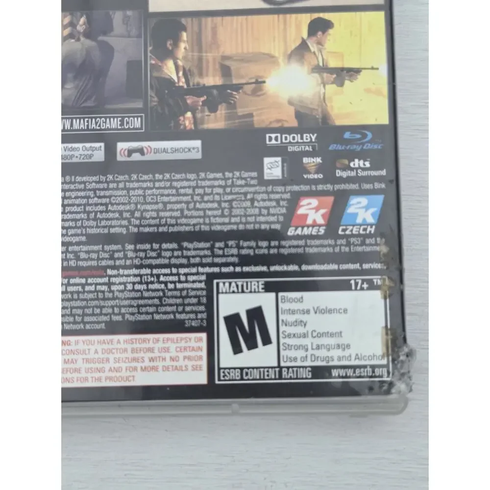 Mafia II (Greatest Hits) – PS3 Game with Manual & Case